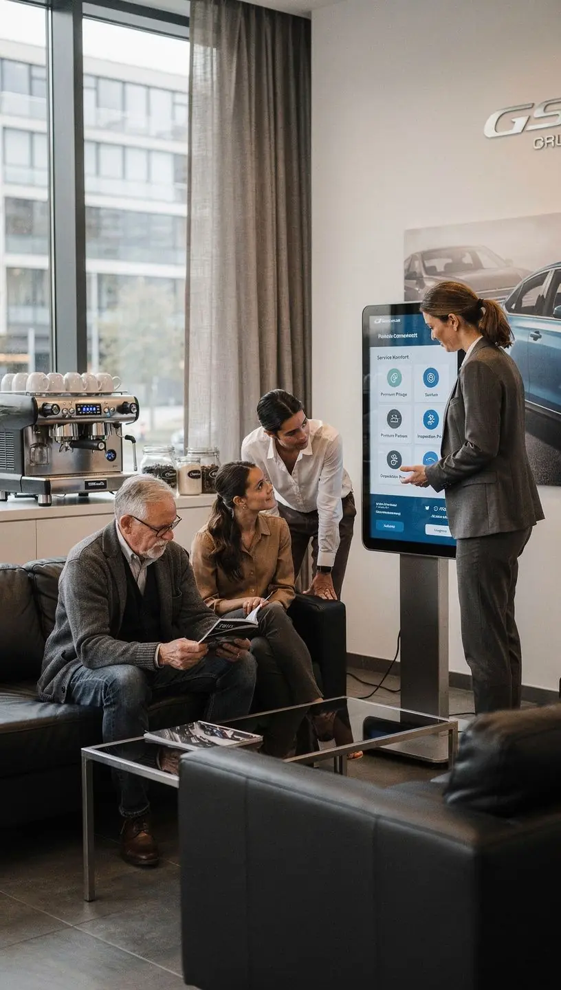 Detailaufnahme eines präzisen Diagnosesystems, das zur Fehlererkennung bei Premium-Automarken eingesetzt wird.